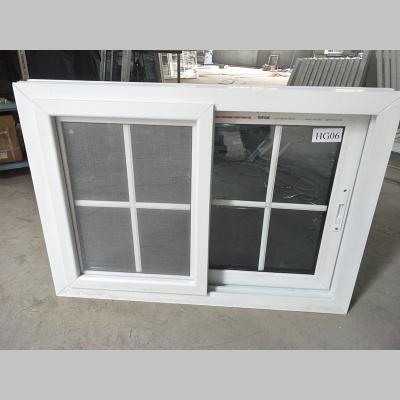 China PVC / UPVC Ventana corredera horizontal moderna para casas con mosquiteros en venta