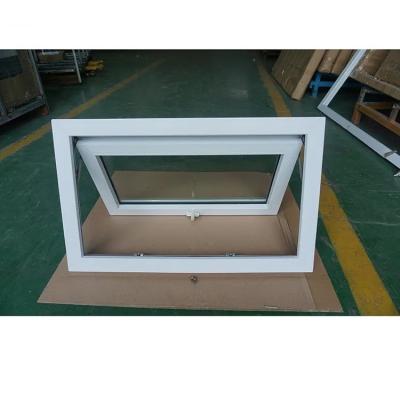 China Cuadro de PVC Ventanas de doble acristalamiento con ventana de ventana de baño impermeable Ventanas de toldo en venta