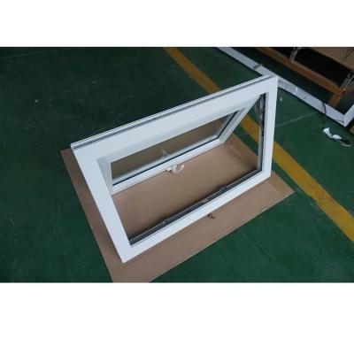 China Vidrio templado PVC UPVC Ventana de toldo impermeable Color a medida en venta