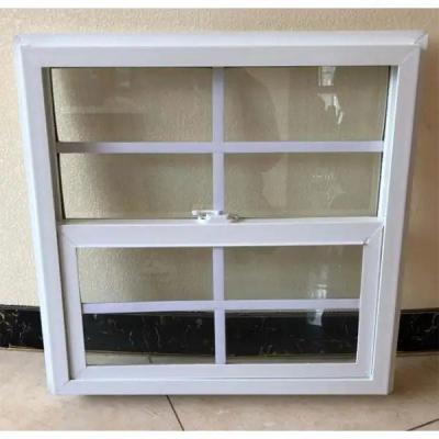 China Waterproof UPVC Single Hung Windows Vinyl Single Hung Hurricane Windows for sale