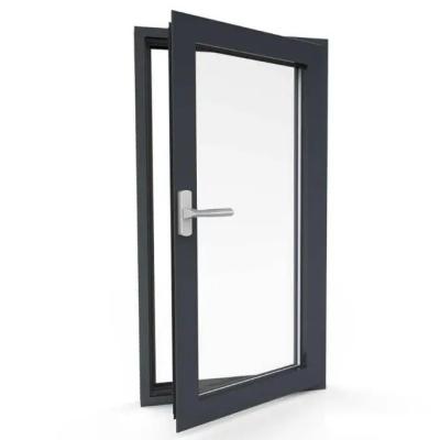 China UV Resistant Modern Interior Glass Doors Double Glass Aluminium Swing Patio Door for sale