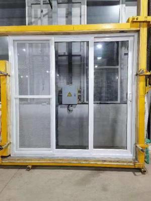 China 80mm ODM UPVC Double Glazed Bay Window PVC Balkondeuren Orkaan Impact Te koop