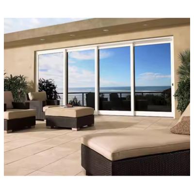 China Plastic Balcony PVC Sliding Doors Interior UPVC Sliding Door for sale