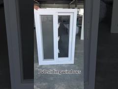 Hurricane Proof  PVC Sliding Window With Impact Laminated Glass