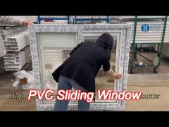 european style horizontal pvc sliding window hurricane proof glass windows