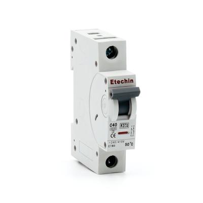 China High Quality B ETM8-M MCB Mini Miniature Circuit Breaker 6KA Kema 63 Amp 40a Overload Short AC Safty Home Din Rail Mount for sale