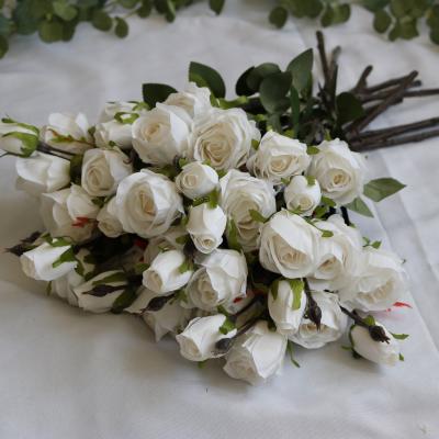 China Home/Wedding Decor OurWarm Wholesale 44cm 3 Heads 6 Colors Wedding Arch Flowers Artificial Silk Flowers for sale