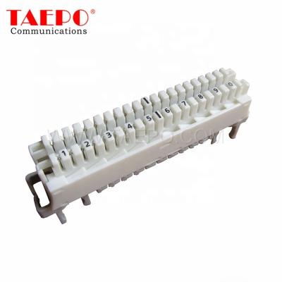 China 10 pair switch module 10 pair LSA switch module profile with wiring guide for sale