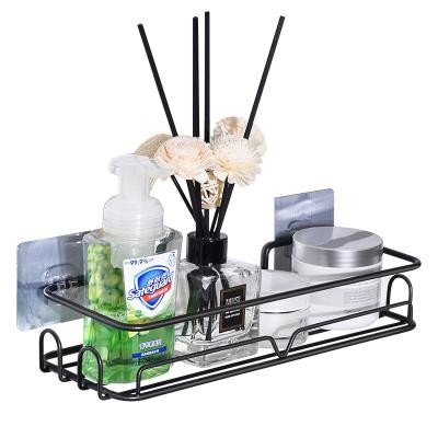 China Sustainable Single Tiers Wall Mounted Stainless Steel Bathroom Corner Storage Rack for sale