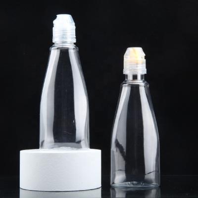 China New Food Plastic Squeeze 360ML Honey Nipple Bottle Juice Bottle 500g Pear Paste Bottle for sale