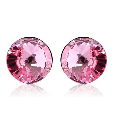 China Large casual/sporty ouxi fuchsia crystal earring for women 2021 20150 for sale