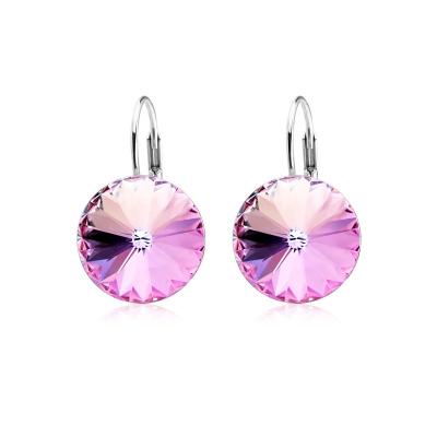 China FASHIONABLE Modern Elegant Jewelry Charm OUXI Circle Crystal Earrings 26030 for sale