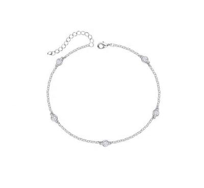 China Luxury Silver Infinity Charm Bracelets Y50184 OUXI Crystal Bracelet Silver Color Adjustable for sale