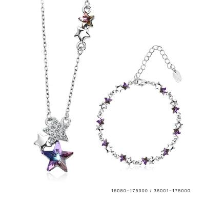 China Colorful Hot Selling OUXI ALLOY Jewelry Set With Austria Early Style S-8098 Crystal for sale