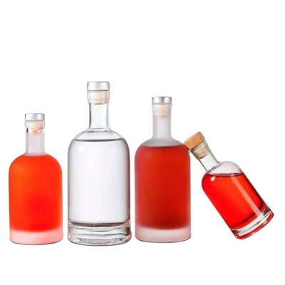 China Food 375Ml, 750ml Glass Bottles With Classic Corp Style Vodka Bottle Factory Price. for sale