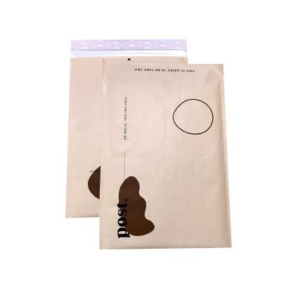 China No Smell Waterproof Matte Pink Kraft Bubble Mailers Self Seal Padded Bubble Envelopes For Mailing Shipping for sale