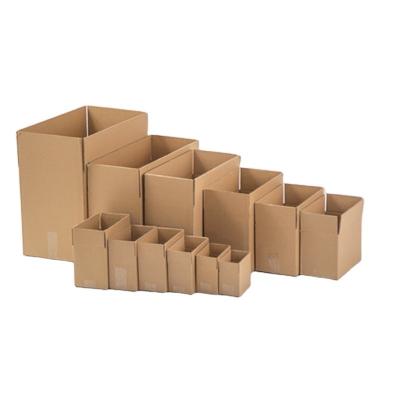 China Recyclable Customized Logo Large Rigid Paper Box Corrugated Kraft Paper Cardboard Boxes For Apparel Clothes Shoe Cloth Shipping Packaging for sale