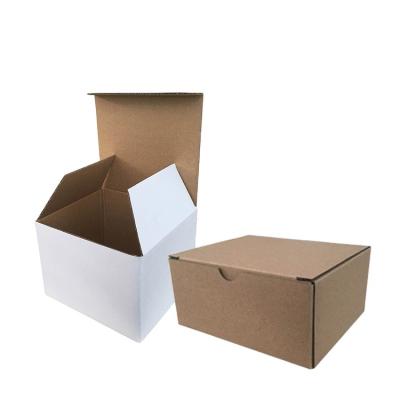 China Recyclable White Corrugated Accessories Three-Layers Customized Paper Packaging Box For Goods Packing for sale