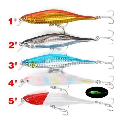 China Minnow Metal Hard Length 10MM Floating Fishing Artificial Minnow Lure Bait Hard Minnow for sale