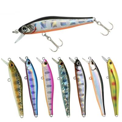 China Factory Wholesale 70MM Artificial Sinking Lures Fishing Heavy Sinking Minnow Hard Bait Minnow 9075 for sale