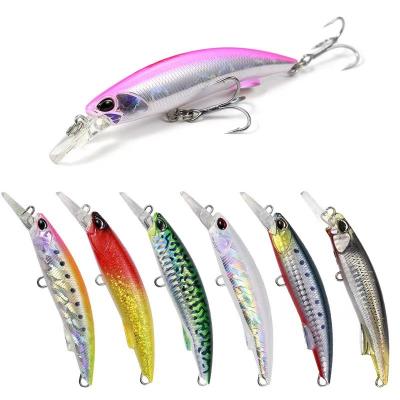 China Best Selling Big Game Colorful Saltwater Minnow Lure Monster Minnow Casting Outdoor Sinking Hard Minnow for sale