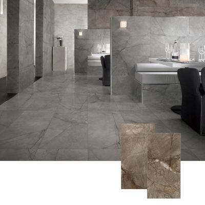 China 1200x600 modern prime porcelain glossy floor tiles for hotel lobby for sale