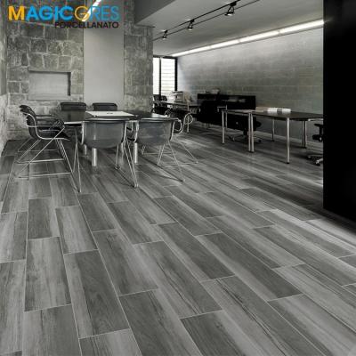 China Large Production Rustic Hot Sale Fast Delivery Wooden Tiles Ceramic Floor Tile for sale