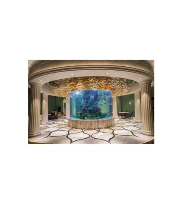 China Viable PG Large Waterfall Aquarium For Sale Acrylic Glass Aquarium for sale