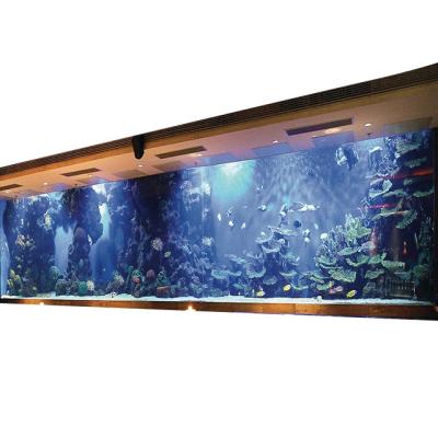 China PG Viable Clear Underwater Window Custom Large Acrylic Aquarium for sale