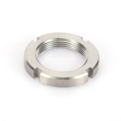 China Heavy Industry Factory Price GB810 Stainless Steel Round Nut Slotted Shaft Nut for sale