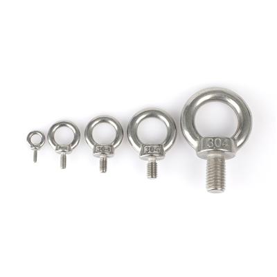 China food & Wholesale M12 Beverage Lifting Ring Screw Eye Bolt Stainless Steel Thread Shank Eye for sale