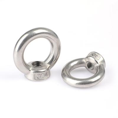 China Heavy Industry Heavy Industry 304 Stainless Steel Large Eye Nut Ring Lifting Nut Waterproof for sale