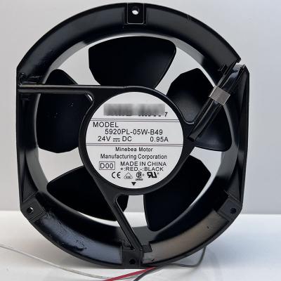 China Construction worksÂ  5920PL-05W-B49 -DQ1 24V 0.95A original genuine 17251 three-wire aluminum frame fan for sale