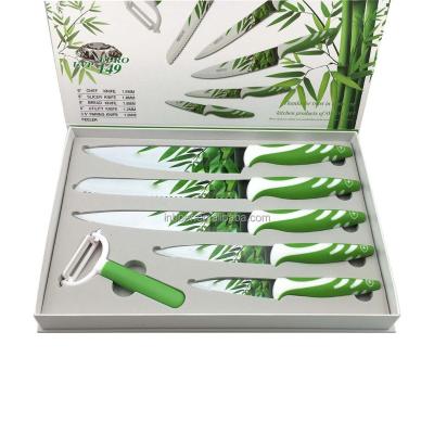 China (SK318) Sustainable Professional Attactive 5pcs Colored Kitchen Knife Set for sale