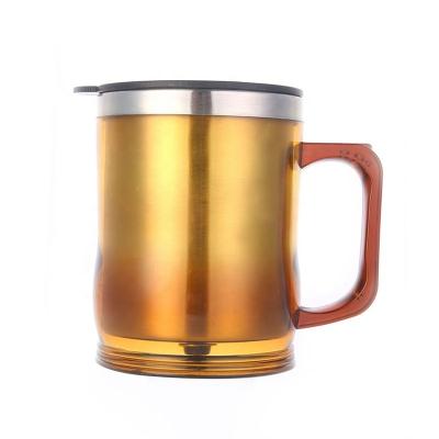 China Wholesale Viable Insulated Coffee Mug Stainless Steel Tumbler Mug 78BOT NEW 450ml With Splash Proof Handle And Lid for sale