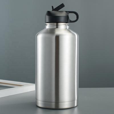 China 78Bong NEW Sustainable Double Wall 18/8 Stainless Steel Water Bottle Factory Price Gym 64oz Insulated Flask TKWide Bottle With Straw Lid for sale