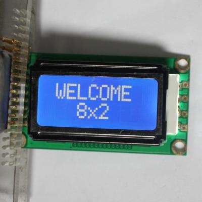 中国 STN/FSTN 8x2 の特性 LCD の表示の輪郭のサイズ 58X32mm IC KS0066 販売のため