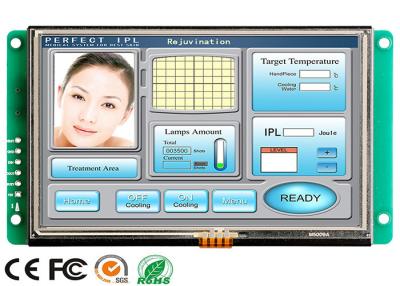 China color 65k módulo del LCD color de Tft de 5,0 pulgadas, monitor LCD legible de la luz del sol de alta resolución en venta