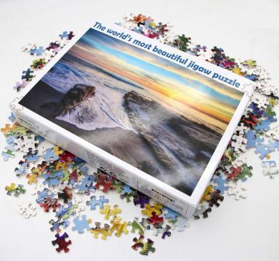 China DIY TOY Jigsaw Puzzle 1000 Pieces Jigsaw Puzzle High Quality Cheap Beauty Landscape Jigsaw Puzzle for sale