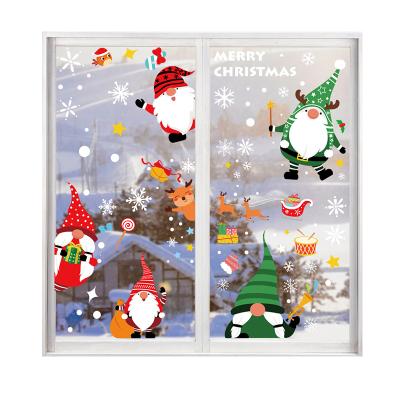 China Fashionable Decoration Window Glass Christmas Sticker No Glue Static Stickers for sale