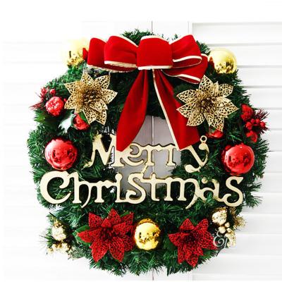 China 2021 Fashionable Christmas Decorations Hot Sale PVC Garland Artificial Christmas Wreath for sale