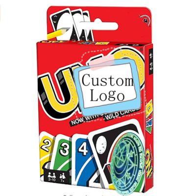 China Entertainment Board Game Family Game Card Print Poker Un.o Card Board Game Custom Card Game for sale