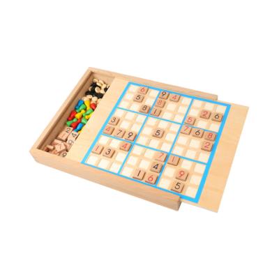 China Educational Toy Custom wooden flight, gobang five in one early sudoku game teaching of intelligence game board game for sale