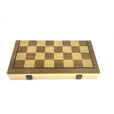 China Hot Selling Magnetic 2 in 1 Personalized Custom Chess Board Times Wooden Chess Set Board Game for sale