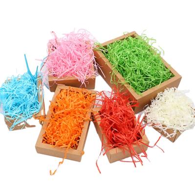 China Disposable Customized Shredded Tissue Paper Raffia For Gift Packing Filler Stuffing for sale