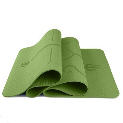 China Wholesale Custom Anti Slip 6mm Band Fitness Exercise Mat Eco Friendly Tape Yoga Mat 8mm Thick for sale