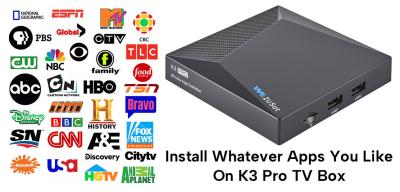 China ODM K3 Pro Android IPTV Box Netzwerk OTT Streaming Box fürs Leben zu verkaufen