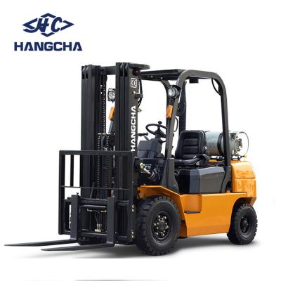 China Building Material Stores Hangcha R Series 2500kgs 2500kg Petrol Gas BPL LPG Forklift Forklift With Lift 3m, 4.5m, 6m, 7m Mast for sale