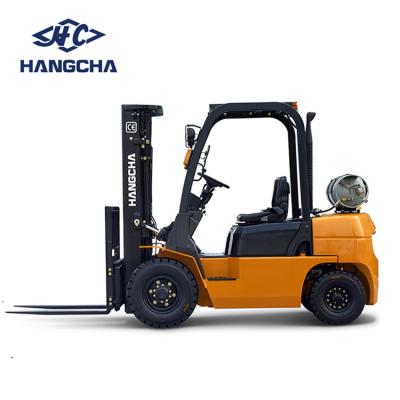 China Building material stores Hangcha R series 3ton gas forklift,lpg forklift,with Nissan K25 engine CPQD30 for sale