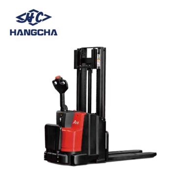 China Machinery Repair Shops Hangcha Chain 1.2ton Electric Base Pallet Stacker,Lift 2000mm-4500mm for sale